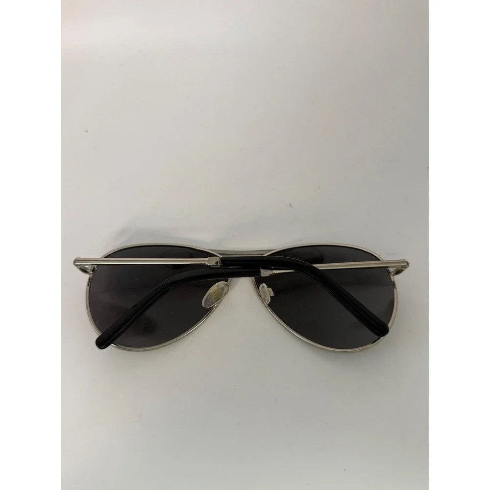 Solize by Del Sol Paradise Found‎ Aviator Sunglasses Silver Metal Black Lens